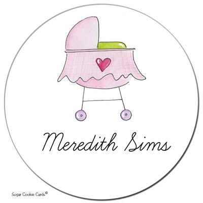 Sugar Cookie Gift Stickers - Girls Crib